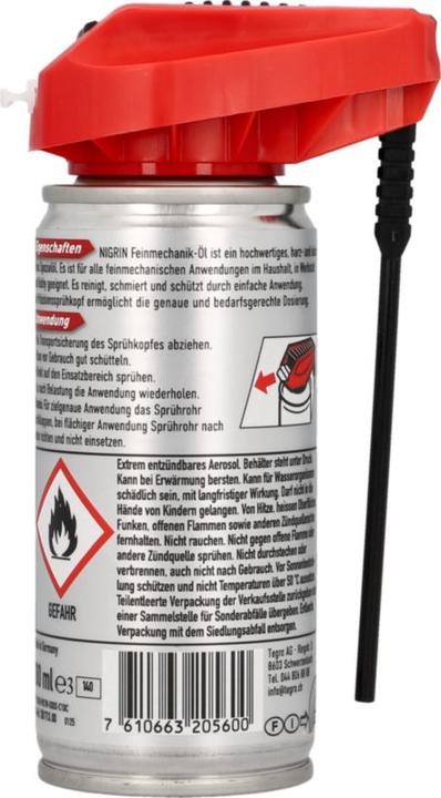 Produktbild Nigrin Feinmechanik-Öl (100 ml)