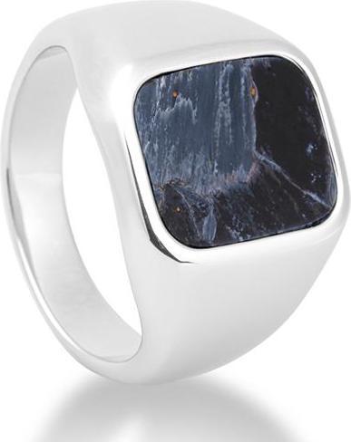 Breuning Ring - E. Pietersit Blau (51, 585/14 K Gold)