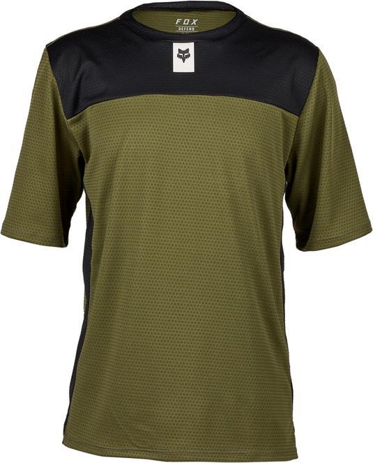 Fox Jersey 23 Yth Defend Ss Grn Yl (L)