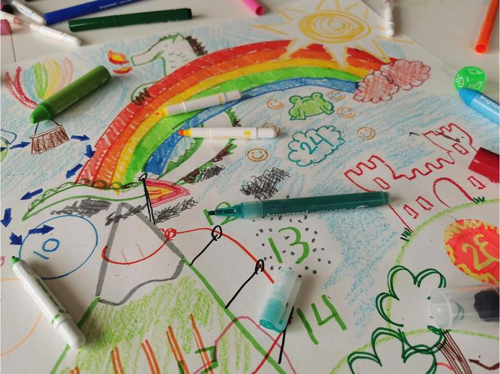 Image du produit Bruynzeel Feutres pailletés Kids (Multicolore, 6 x)