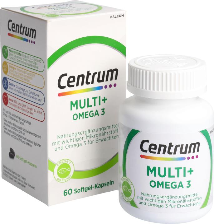 Actual product image Centrum Multi plus Omega 3 (60 Piece, Capsules, 120 g)