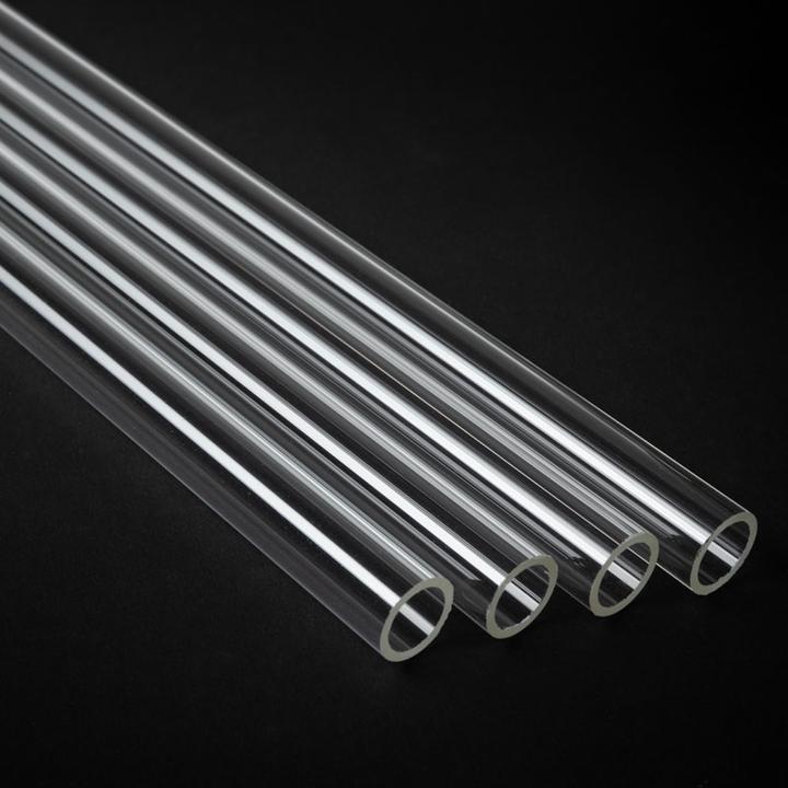 Actual product image Alphacool Ice Tube 13/10mm Hard Tube Acrylic (PMMA) - Clear, 80cm ( Set of 4) (0.80 m, Plastic)