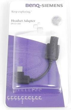 Actual product image BenQ Siemens headset adapter DCO-100, black, blister pack