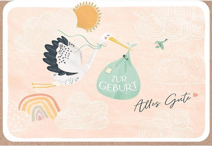 Actual product image ABC Greeting card for the birth (1 pcs.)