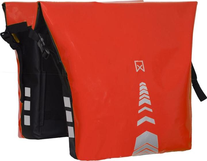 Willex Wilex Double Bicycle Bag - sportlich - rot - 34L (34 l, Gepäckträgertasche)
