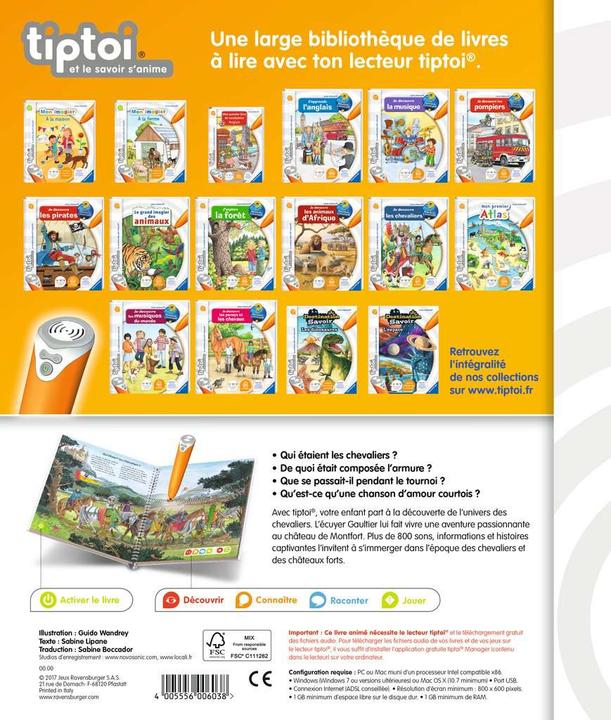 Produktbild tiptoi Je découvre les chevaliers (Französisch, Collectif)