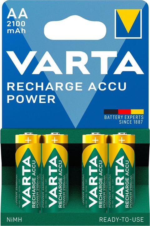 Produktbild Varta Recharge Accu Power (4 Stk., AA, 2100 mAh)