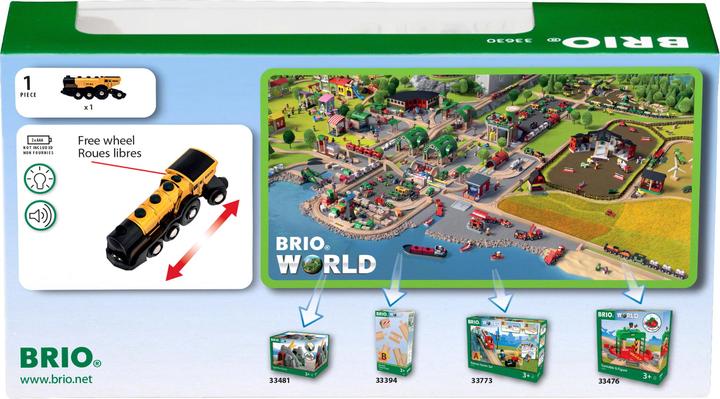 Actual product image Brio Golden battery locomotive