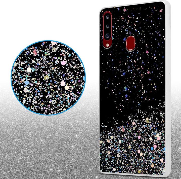 Image du produit Cadorabo Couverture TPU paillettes scintillantes (Samsung Galaxy A20s)