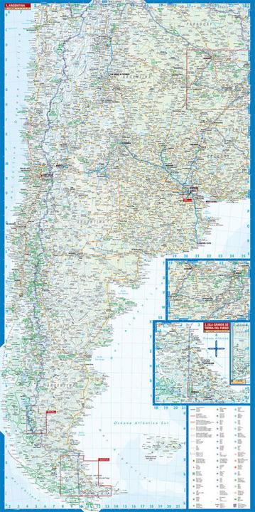 Produktbild Argentina / Argentinien 1 : 3 800 000. Road Map