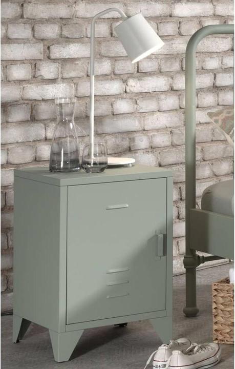 Produktbild Vipack Nachttisch Bronxx Grün (40 x 40 x 60.5 cm)