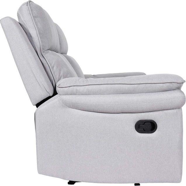 Produktbild Mendler 2er Kinosessel HWC-L94, Liegefunktion Nosagfederung Stoff/Textil - hellgrau