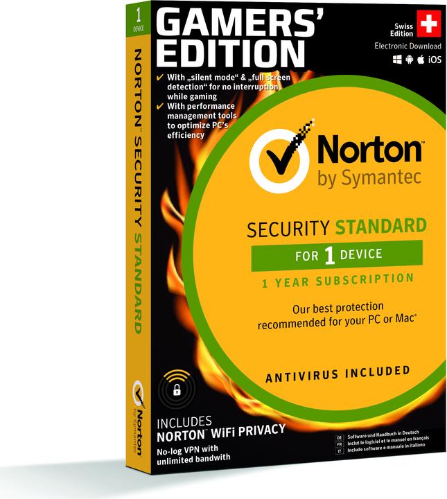 Norton Edizione Security Standard Gamers' Edition (1 Utente, 12 mesi)