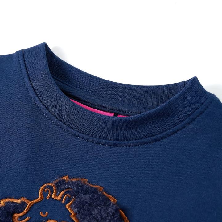 Immagine prodotto VidaXL Felpa da bambino blu navy 140,Materiale: 95 % cotone. 5 (140)