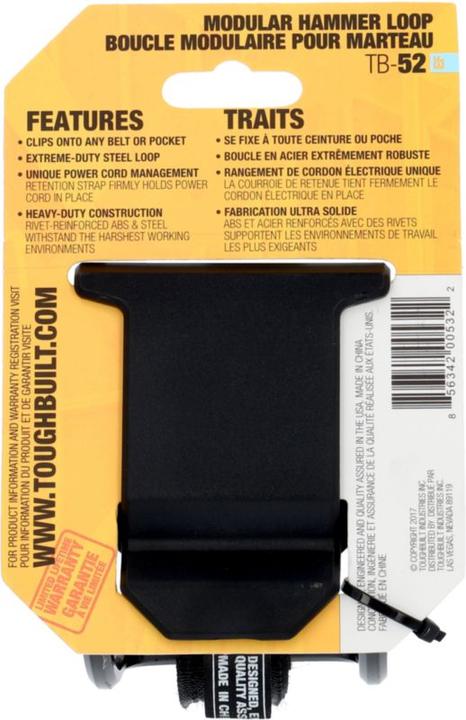 Actual product image ToughBuilt Hammer holder