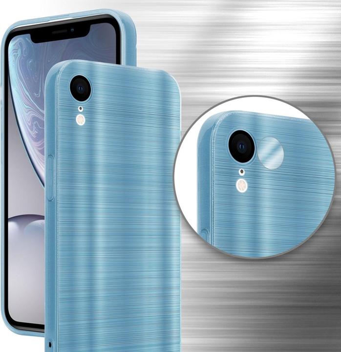 Produktbild Cadorabo Hülle für Apple iPhone XR im TPU Brushed Kameraschutz LM160 Style (Apple iPhone XR)