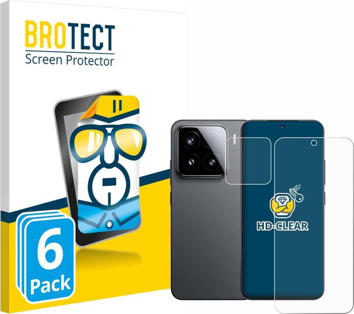 Actual product image BROTECT Screen Protector Clear (6 Piece, Xiaomi 15)