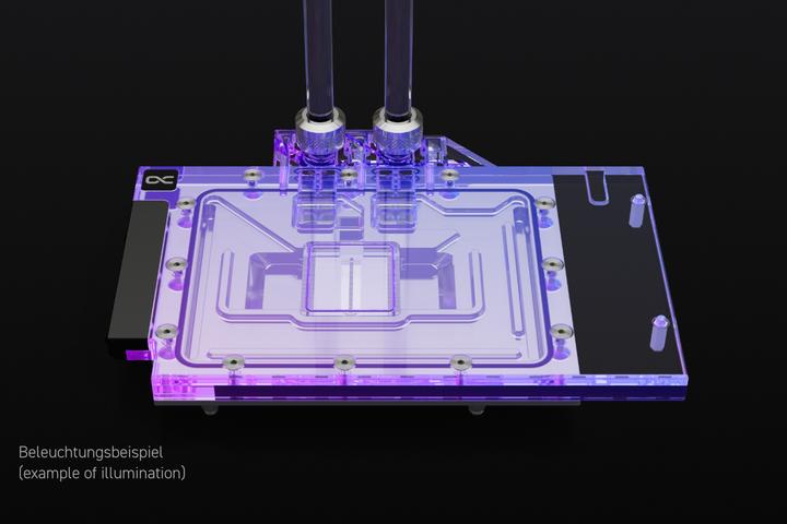 Produktbild Alphacool Eisblock Aurora Acryl RTX 4080 Strix mit Backplate