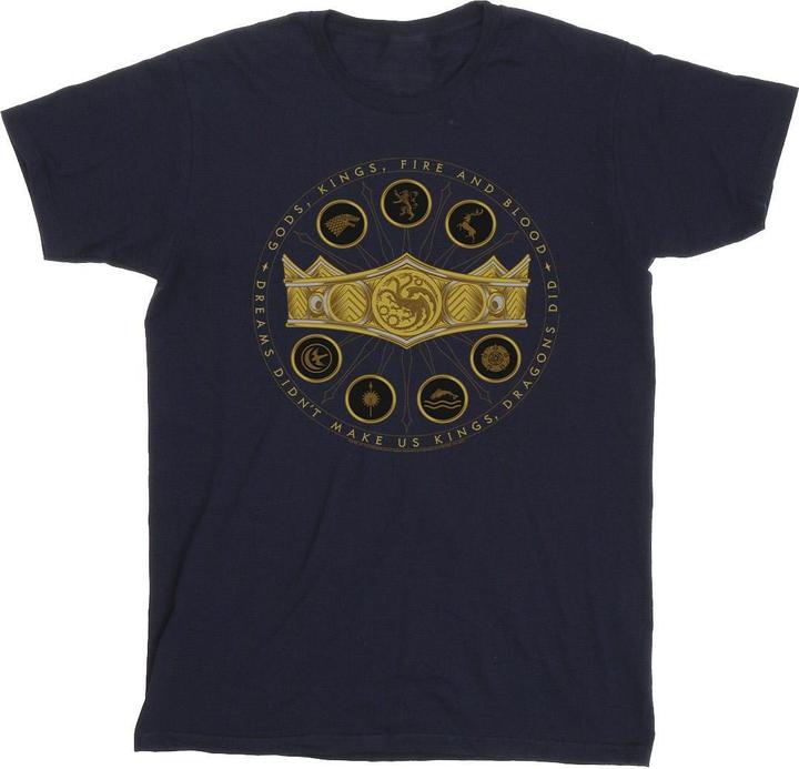 Game of Thrones Gods Kings Fire And Blood TShirt (XL)