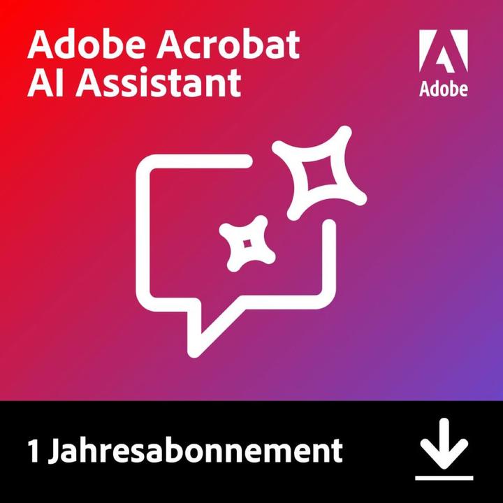 Produktbild Adobe Acrobat AI Assistant (1 User, 1 Geräte/User, 12 Monate)