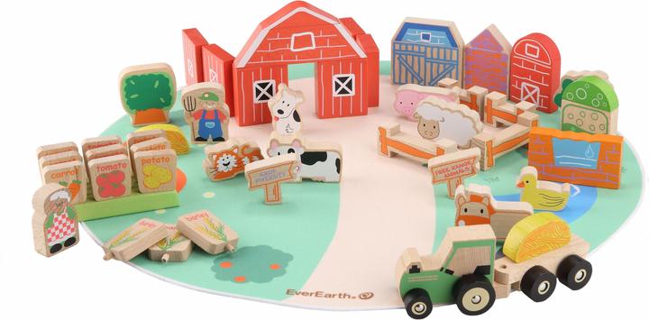 Produktbild EverEarth Holztiere Bauernhof Set