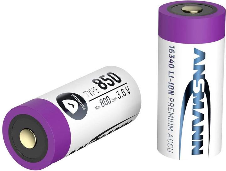 Produktbild Ansmann Batterie 16340 850mAh 1 Stk. (1 Stk., C, 850 mAh)