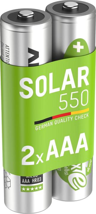 Produktbild Ansmann NiMH HR03 Sol (1 Stk., AAA, 550 mAh, Akku)