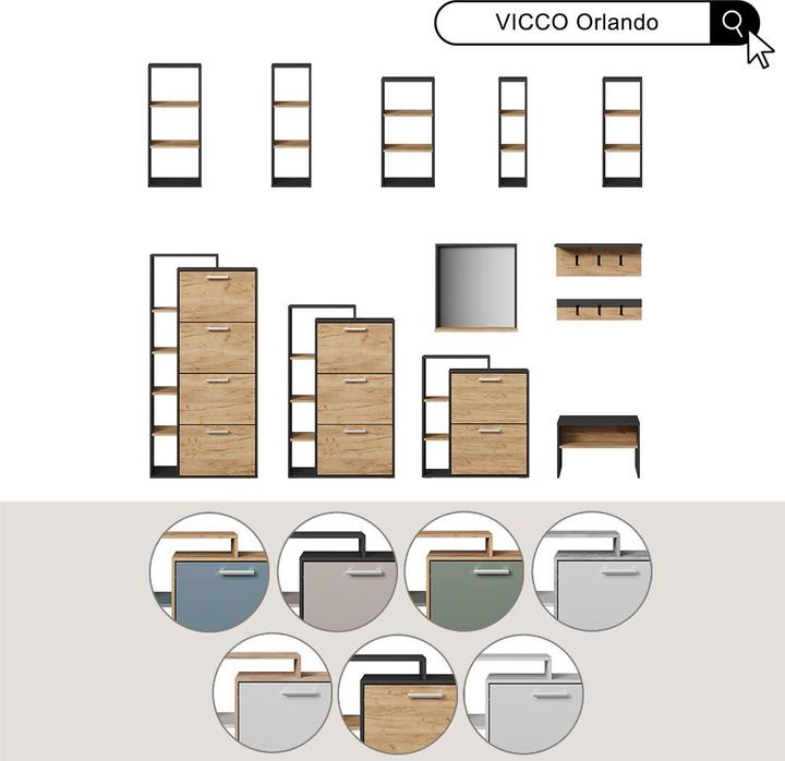 Produktbild Vichy Orlando (80 x 24.5 x 128.5 cm)