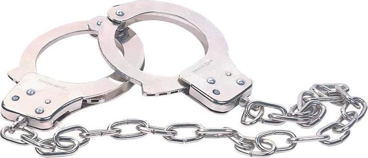 NMC Chrome Handcuffs Métal Handcuffs W. Key