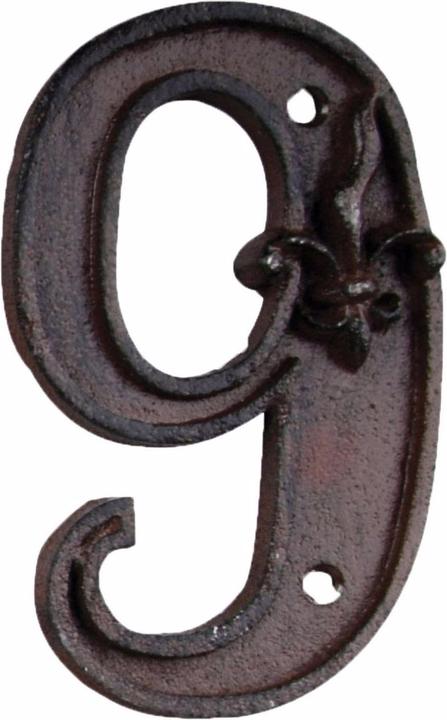 Esschert Design Hausnummer 9 aus Gusseisen