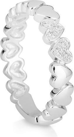 Breuning RING - BRILL. 0,144 Ct. H/si (48, 750/18 K Gold)
