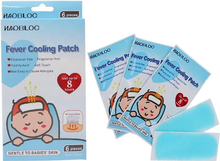 Actual product image PhoneLook Cooling-Patch froid (6pcs) pour faire baisser la fièvre avec gel rafraîchissant actif (6 x)