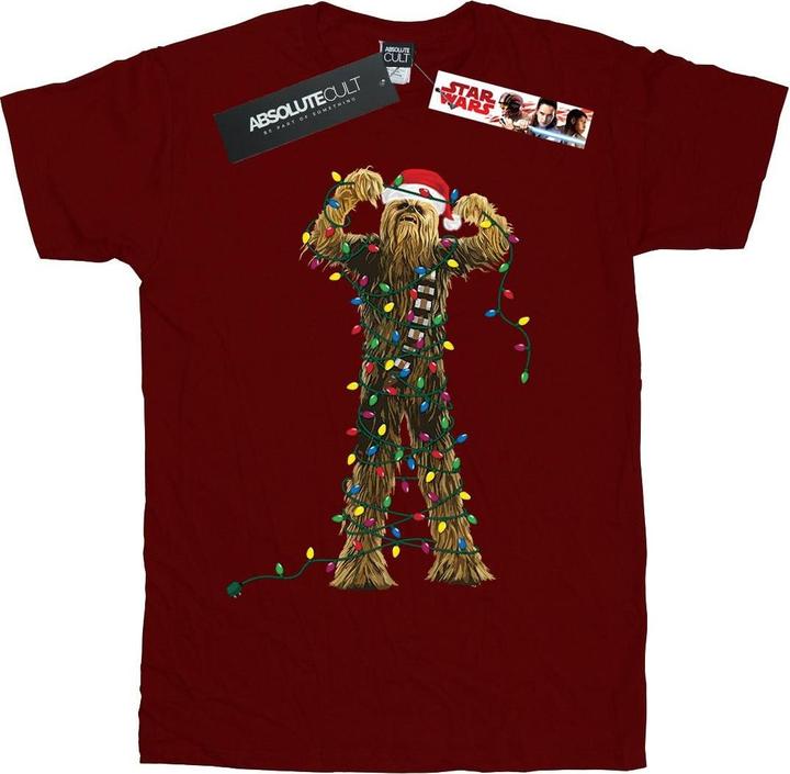 Star Wars Chewbacca Christmas Lights TShirt Jungen