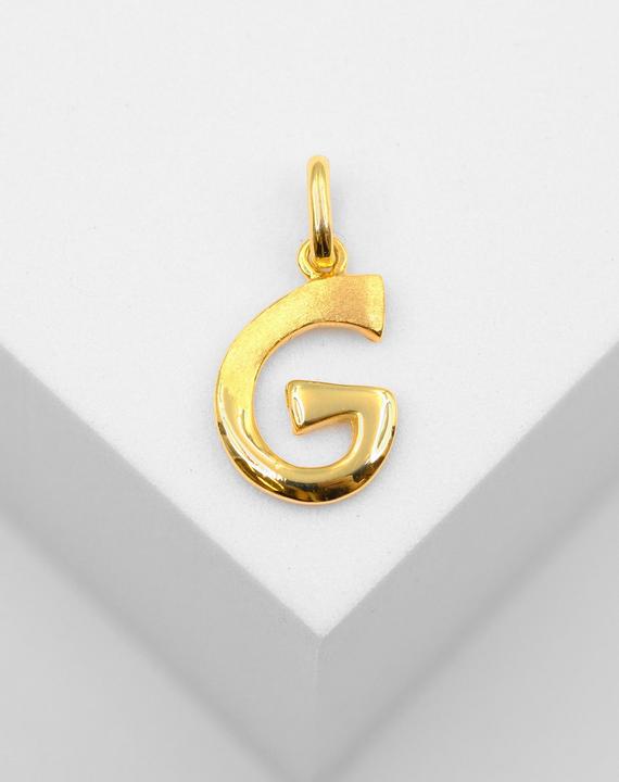 Actual product image Muau Letter (Yellow gold, White gold, Red gold or silver)