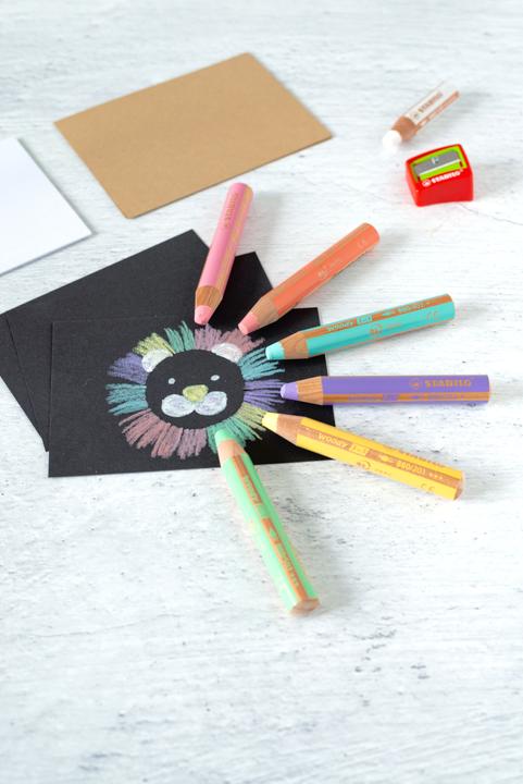 Image du produit STABILO woody 3 en 1 crayon de couleur (Jaune pastel, 1 x)