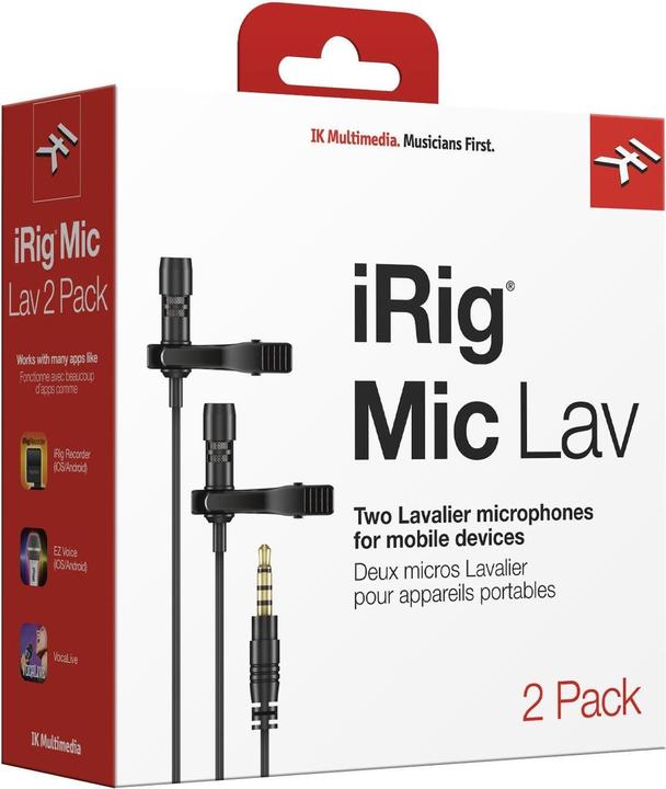 Productafbeelding IK Multimedia iRig Mic Lav 2 Pack