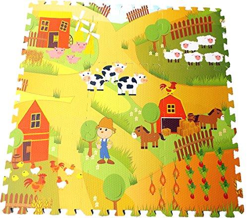 Produktbild Activity Board Premium Bauernhof-Puzzlematte, 9-teilige Schaumstoffmatte