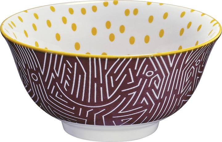 Actual product image Cilio Bowl Amici lines porcelain 500 ml (15 cm, 0.50 l, 1 x)