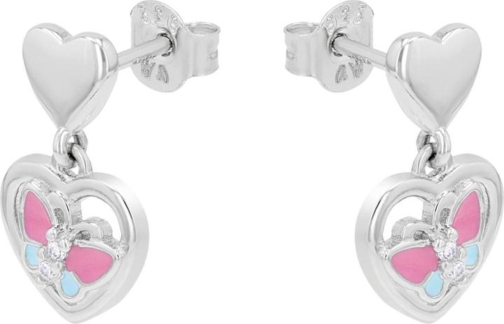 Image du produit Prinzessin Lillifee Ohrschmuck für Mädchen, 925 Sterling Silber, Zirkonia synth. | Herz (Argent 925)