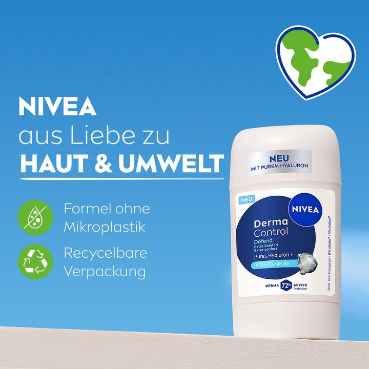 Actual product image NIVEA Deo Derma Control Defend Stick Female 50 ml (Stick, 50 ml)