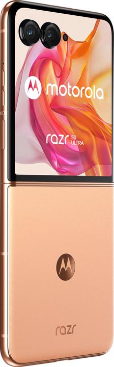 Productafbeelding Motorola RAZR 50 Ultra 12/512 GB Perzik Fuzz (512 GB, Perzikpluis, 6.90", SIM + eSIM, 50 Mpx, 5G)