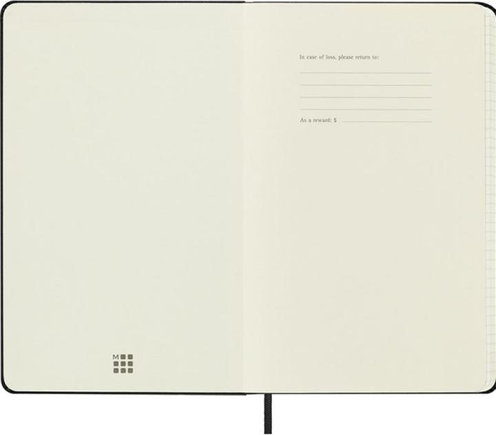 Image du produit Moleskine Carnet Classic Large (A5, Quadrillé, Couverture rigide)