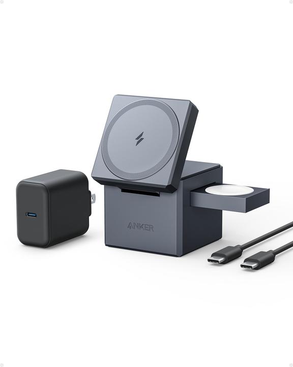 Actual product image Anker 3-in-1 Cube with MageSafe 2B2 (30 W)