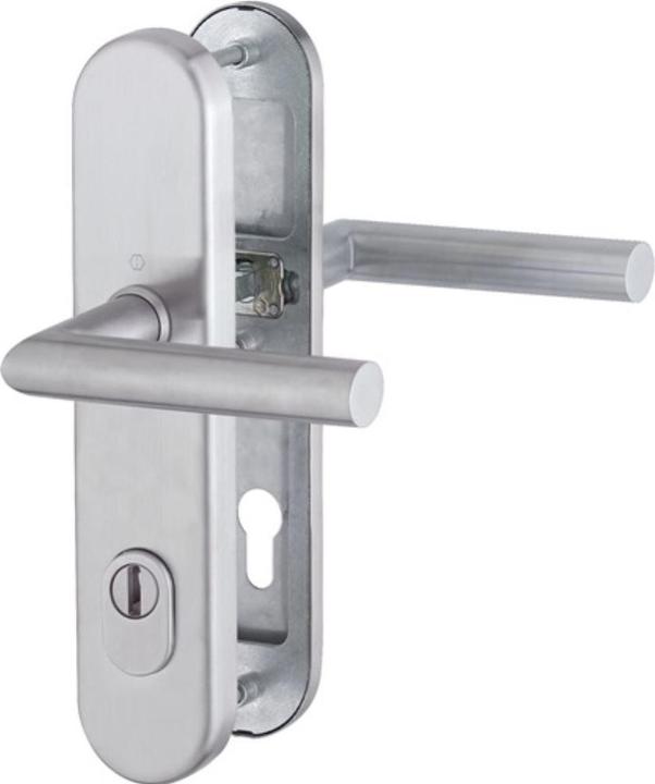 Produktbild Hoppe Schutzgarnitur Amsterdam E1400Z/3332ZA/3310 Edelstahl F69 92 mm 67-72 mm (Türgarnitur)