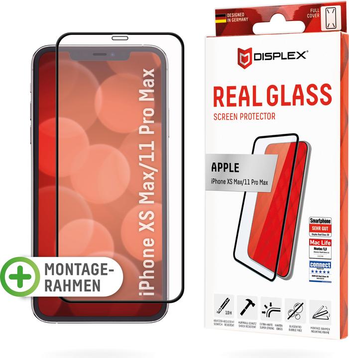 Productafbeelding Displex Real Glass, Full Cover Panzerglas (1 Stuk, Apple iPhone XS Max, Apple iPhone 11 Pro Max)