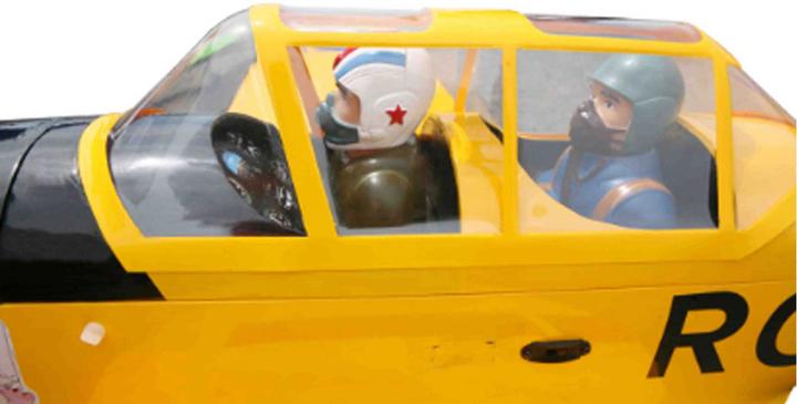 Actual product image Seagull Models dhc-1 chipmunk yellow 2.03m arf for burners and e-drives