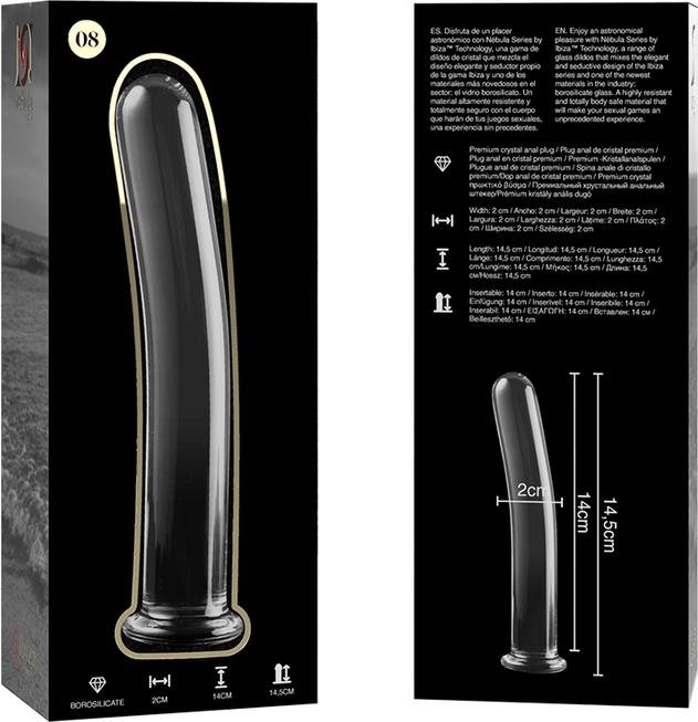 Produktbild Ibiza Nebula Series By ™ - Modell 8 Dildo Borosilikatglas 14,5 X 2 cm Klar