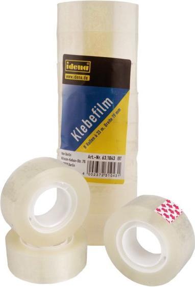 Immagine prodotto Idena Pellicola adesiva transp. 19mm x 33m, 8 pezzi (19 mm)