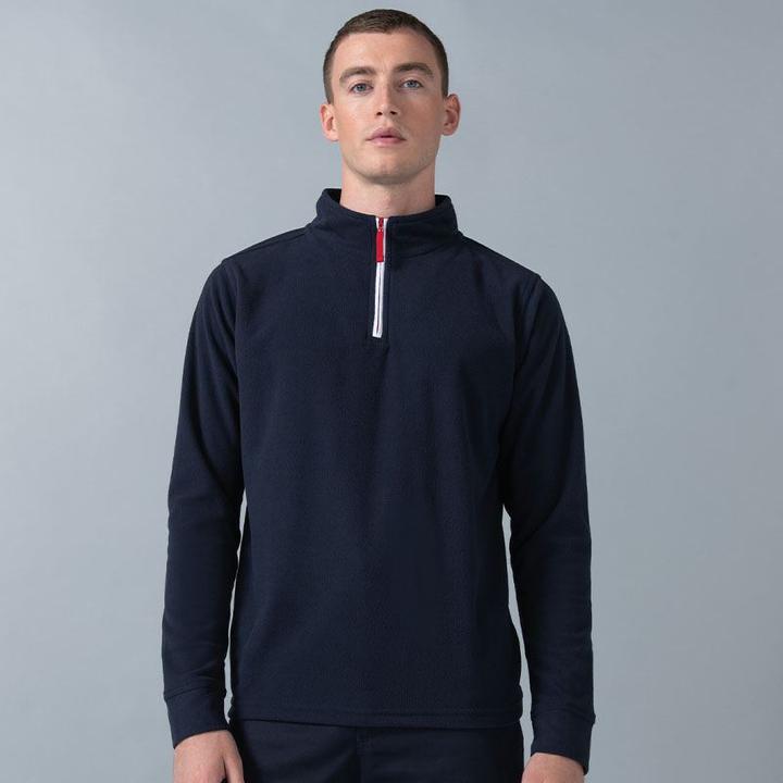 Immagine prodotto Finden & Hales Top in pile con zip al collo e maniche lunghe (L)