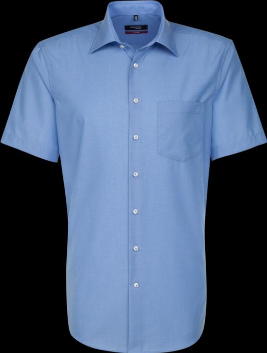 Actual product image Seidensticker Shirt Modern Fit Kent s/sleeve non iron blue (L)
